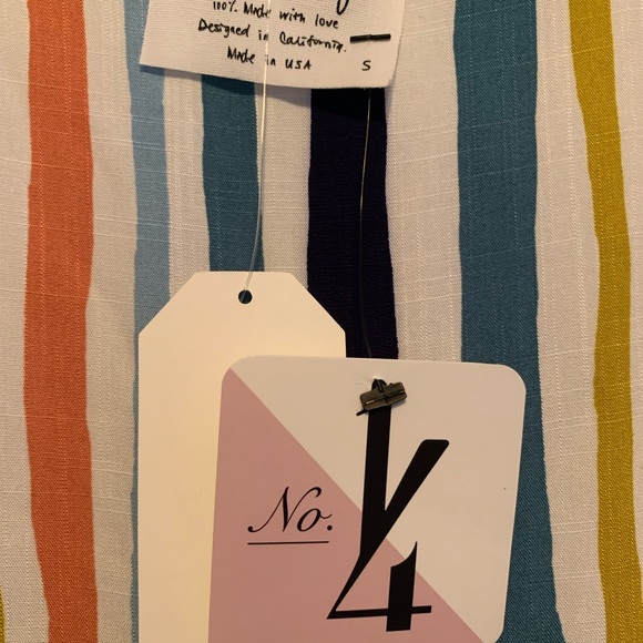 NWT beachy striped maxi dress women’s size small - Picture 5 of 7